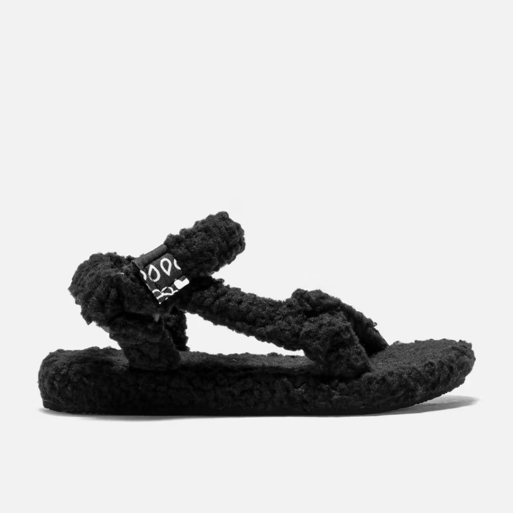 Arizona Love Trekky Fur Shearling Fur Fuzzy Sandals